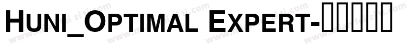 Huni_Optimal Expert字体转换
